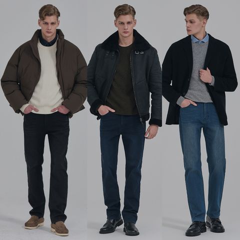 [BANGBANG] 뱅뱅 25FW 남성 라이크라®소재 본딩 데님 3종 (겨울데님 / 겨울청바지)