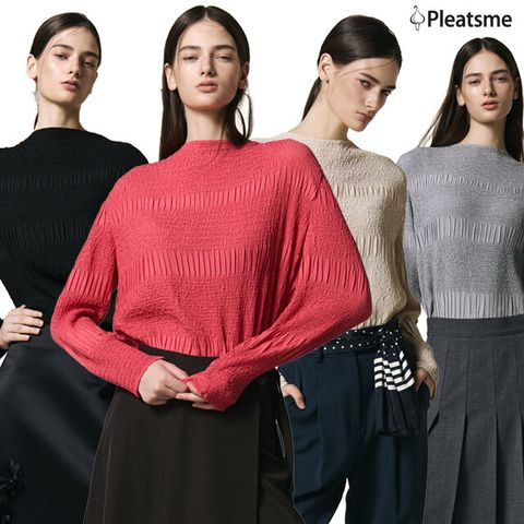 플리츠미 레이스 자수 블라우스 1종