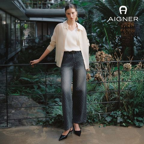 아이그너 26SS 심볼 로고 데님 팬츠