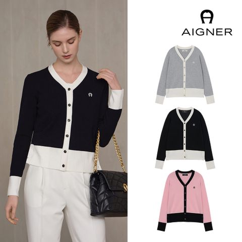 [런칭가 159000원] 아이그너 24SS Capsule collection 여성 V넥 가디건 1종