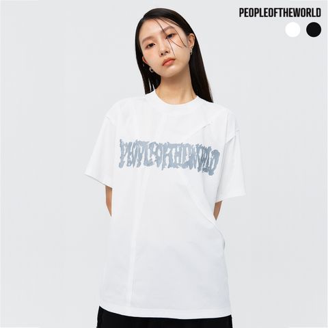 [피플오브더월드] 스위프트 모션컷 티셔츠 2종 모두(블랙화이트)
