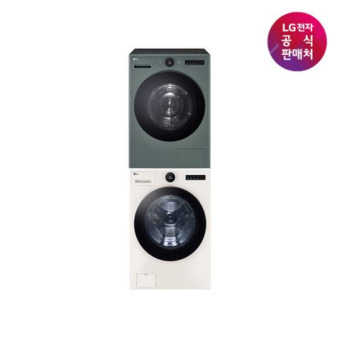 LG 트롬 AI 오브제 건조기 [RD25GS] + 드럼세탁기 [FX25EF] 세트(KX25EF-5GS)