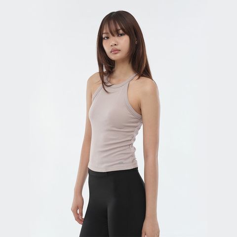 [26NEW]콘치웨어 골지 홀터넥 캡내장 브라탑 민소매 1종