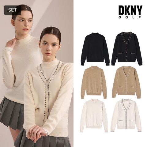 1+1 [DKNY골프] 가디건+니트세트 여성 택1 S