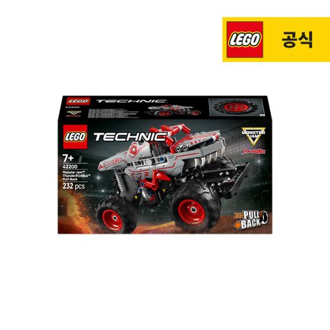 레고 테크닉 42200 Monster Jam™ ThunderROARus™ 풀백 [공식]