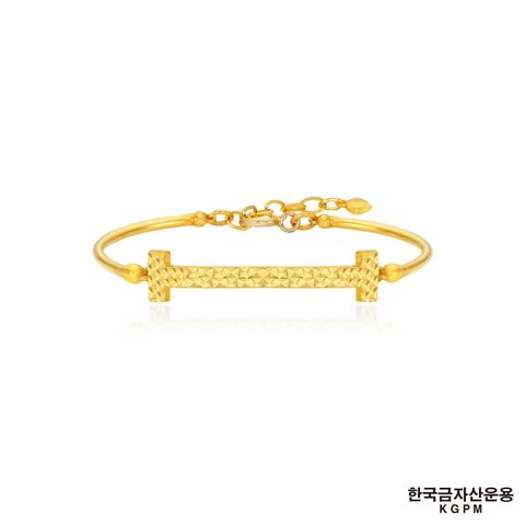 [한국금자산운용] 24K 루체 H뱅글 팔찌+ (방송) 골드 3개 + 로마뱅글팔찌