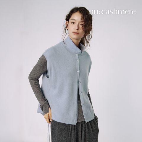 누캐시미어 26FW 울캐시 하이넥 셔츠베스트