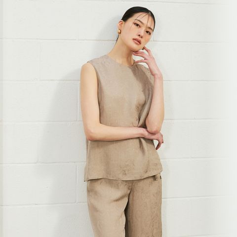 J by 25SS 루미에르 인견 나시 탑