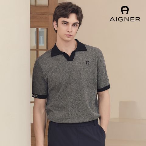 아이그너 26SS 남성 여름 카라 니트탑