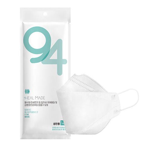 힐메이드 3D KF94 황사방역 마스크 화이트 (100매/대형중형)