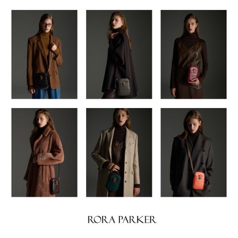 [로라파커] 25FW 소가죽 크로코 크로스백