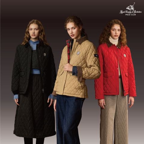 [RCB폴로클럽] 25FW 여성 코듀로이 장기모 패딩재킷 1종 (R501W)