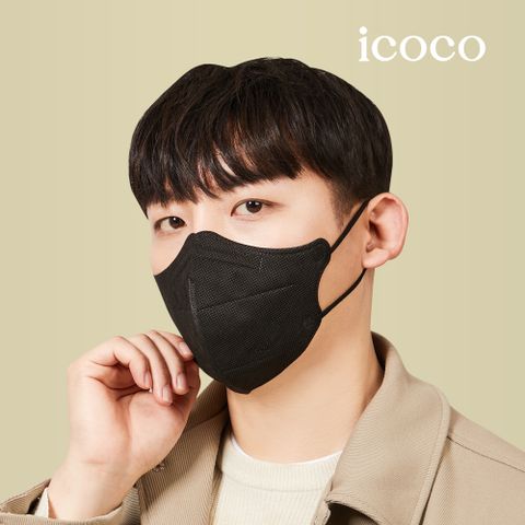 아이코코 KF94 마스크 50매 [화이트/블랙] [소형S/N/M/L/중형/대형/특대형]