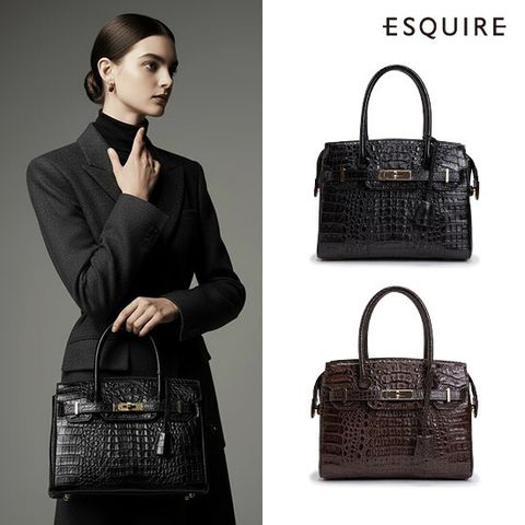 에스콰이아 25FW 벨라노 카이만 프리미엄 토트백