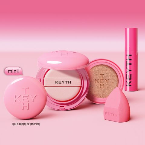 [선물용 쇼핑백 증정] KEYTH 키스 쿠션 구성 (본품+리필+미니+프라이머+스펀지)