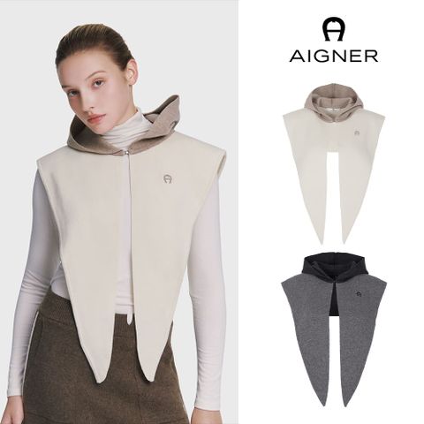 아이그너 26FW 니트 후드 워머