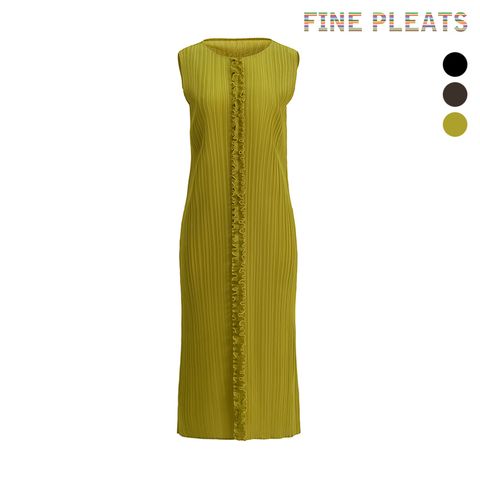 [FINE PLEATS] 피네 플리츠 멜로디 라인 롱 원피스