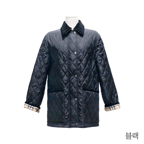 {버버리} 카라 하프 퀼팅재킷