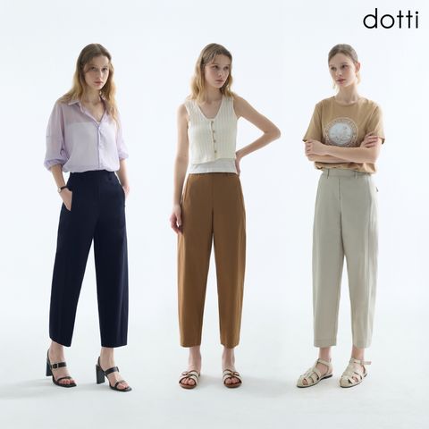 [도티 dotti] 도티 26SS 썸머 인견 배럴 9부 팬츠 3종(D6R9W)