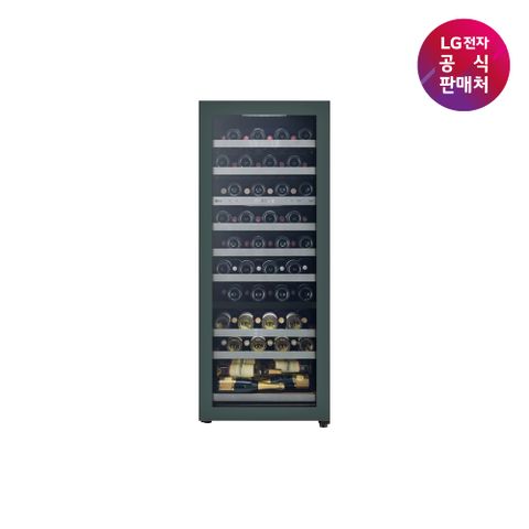 [무이자 60개월](현대/KB/롯데카드) LG 디오스 오브제 와인셀러 그린 [W0812GG] (81Bottle)