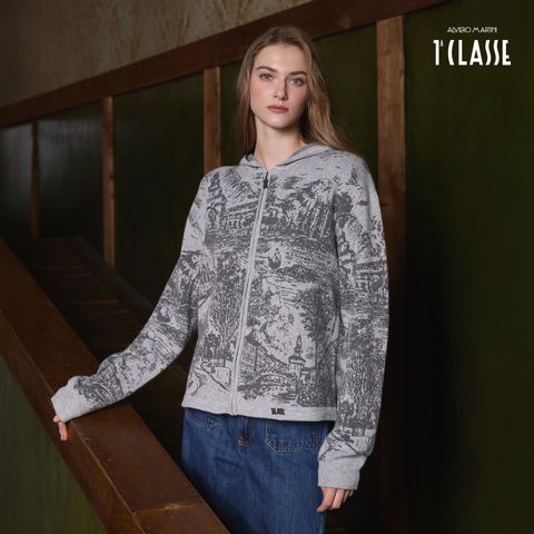 프리마클라쎄 NEW 자카드 후드 가디건 1종