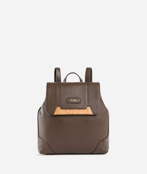 프리마클라쎄 SIERRA LEATHER 플랩 백팩 L LG18