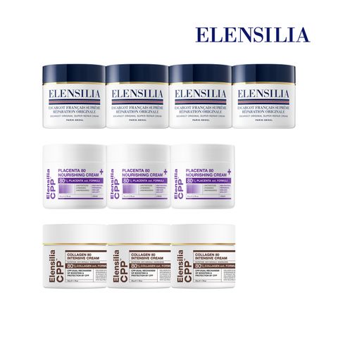 [엘렌실라] 슈퍼달팽이크림 4개+cpp콜라겐 3개+cpp태반 3개