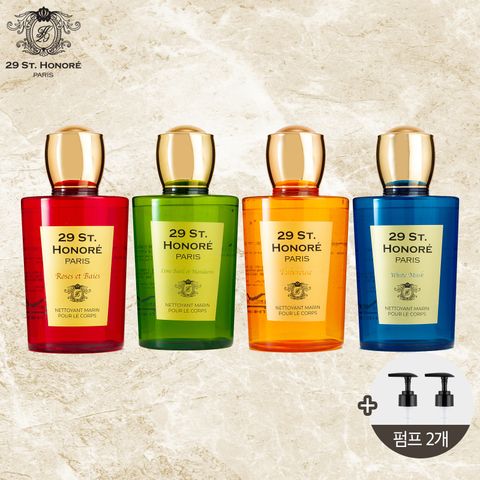 [뱅네프생토노레]1779 네또양 드마린 퍼퓸 바디워시 본품4통+펌프2개