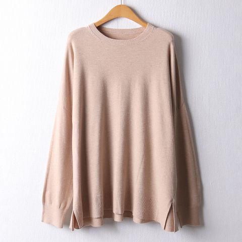 아이우먼 절개라운드넥니트티 APF401M110 빅사이즈