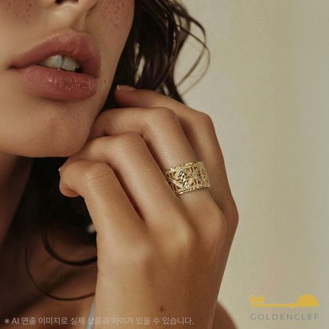 골든클레프 18K 까네토 반지