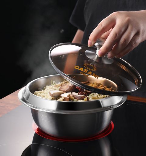 까사니 IH 통3중 스텐 가마솥 16cm