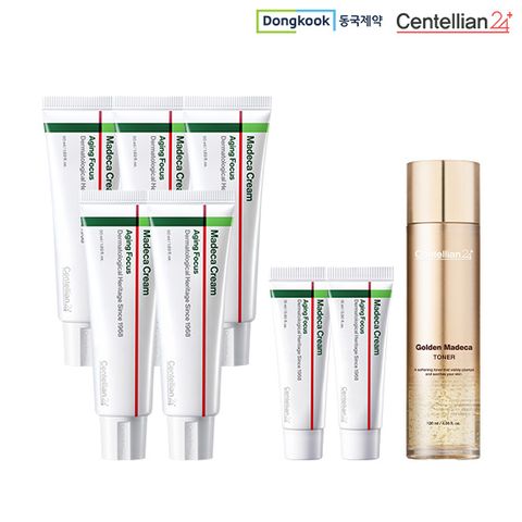 [탄력보습 패키지]동국제약 센텔리안24 마데카크림 시즌8 에이징 포커스 50ml x 5 + 15ml x 2 + 토너 120ml
