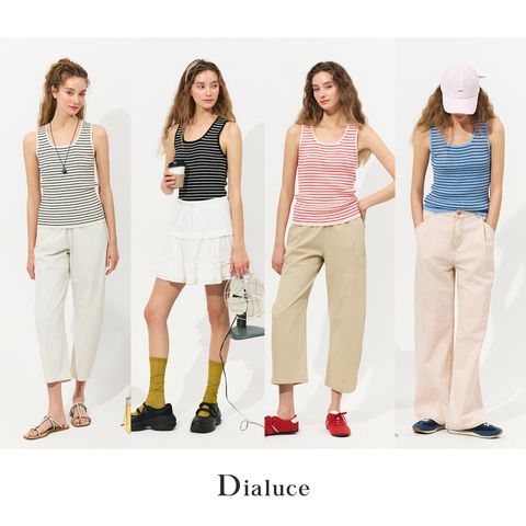 디아루체 26 SS 스트라이프 인견 니트탑 4종