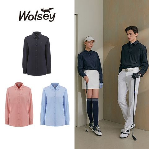 [최초가 99000원][Wolsey] 울시 여성 우븐 스트레치 올데이 셔츠 3종