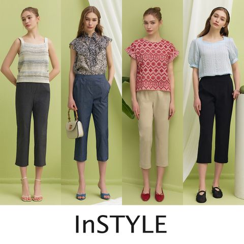 [InSTYLE] 인스타일 25SS 데일리 8부 스판 팬츠 4종