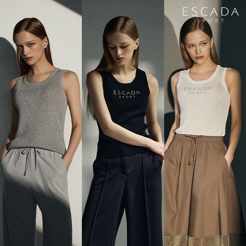 [ESCADA SPORT] 에스카다 스포츠 26SS 메탈로고 슬리브리스