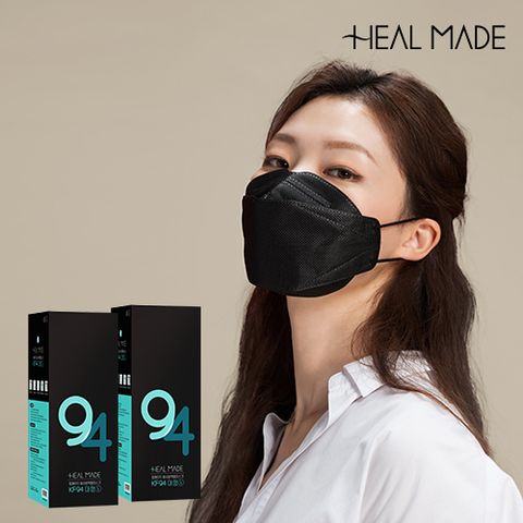 힐메이드 3D KF94 황사방역 마스크 블랙 (100매/대형중형)