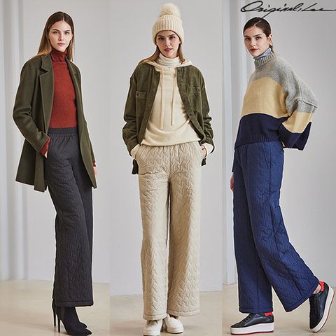 오리지날리 25FW faux 퍼 패딩 팬츠 3종