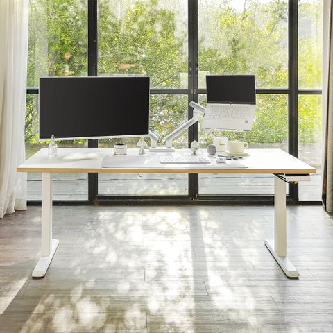 엔산마운트 높이조절 모션데스크 NMD1 듀얼모터 전동데스크 1400x750