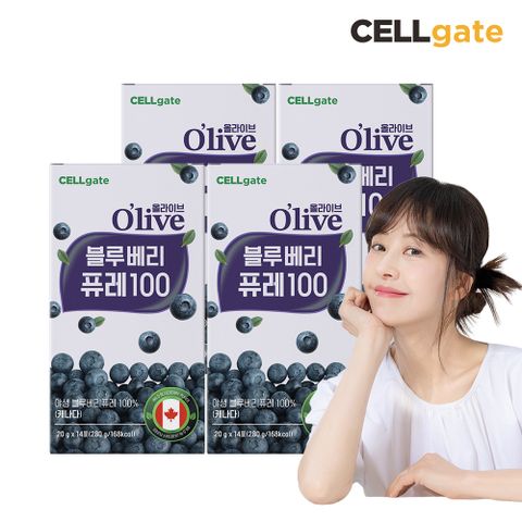 셀게이트 올라이브 블루베리 퓨레 100 14포 x 4박스