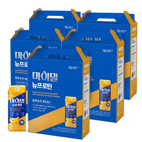 [대상웰라이프] 마이밀 뉴프로틴 바나나 5박스(총80팩)