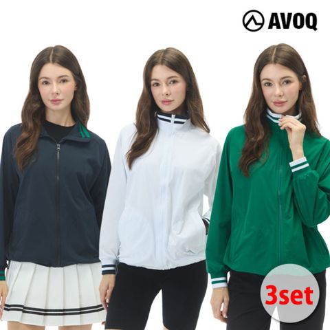 [AVOQ] 아보크 26SS 컬러 블록 집업 재킷 3종