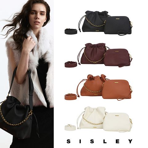 [본사 정품] [면세가 309000원] 25FW 시슬리 SISLEY 천연 소가죽 듀에토 토트백 2종