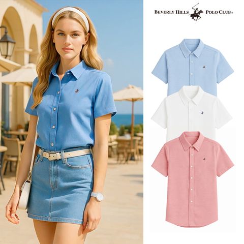 비버리힐즈폴로클럽 25 SUMMER 여성 반팔 옥스포드 셔츠 3종