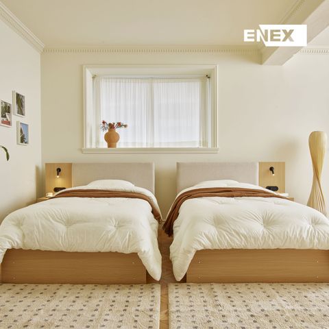 [트윈(TW)] 에넥스 엘리나 호텔식 침대+매트리스+사이드패널