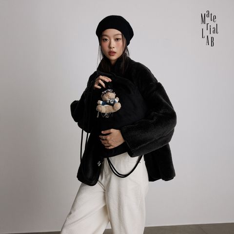 머티리얼랩 25FW 키링코어 FAUX 스웨이드 백팩