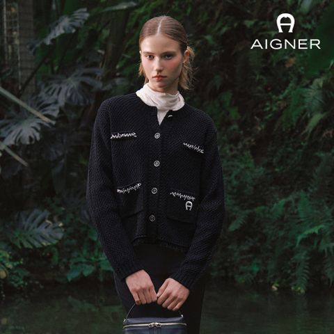 아이그너 26SS 트위드 니트 자켓