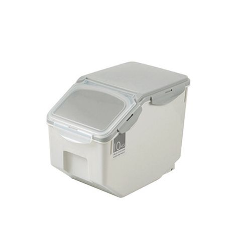 생활살림 덮개형 쌀통 잡곡통 곡물통 밀폐 보관통 사료통 10kg
