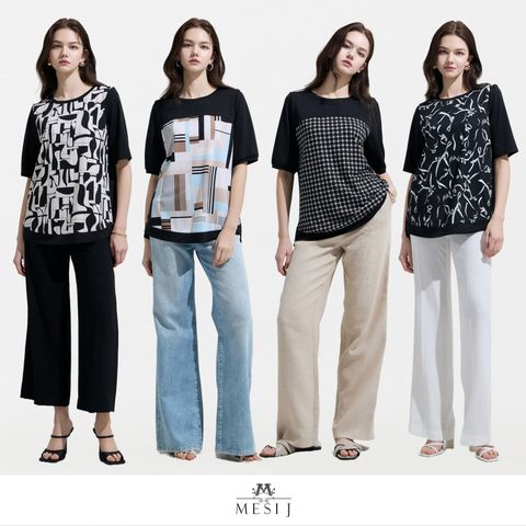 [배우 윤소이가 선택한]메시제이 25SS 블랙에디션 블라우스 4종