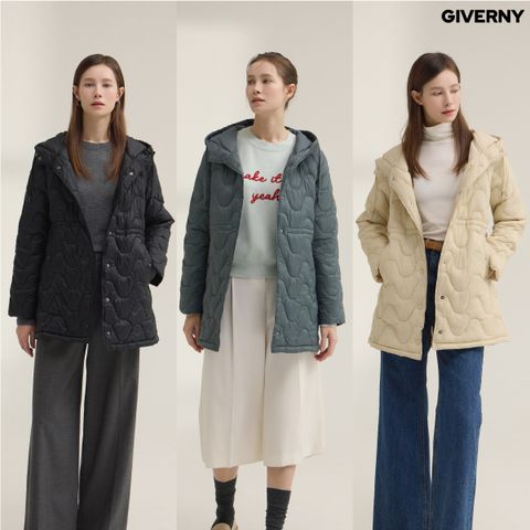 [GIVERNY] 지베르니 하프 경량 패딩코트